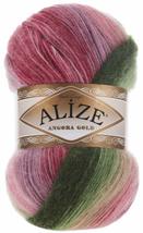 20% Wool 80% Acrylic Soft Yarn Alize Angora Gold Batik Thread Crochet Lace Hand  - £23.79 GBP