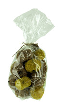 Bag of Natural Brown and Green Dried Angel Vine Decorative Pumpkins - £12.82 GBP