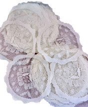 Carrickmacross 9 Inch Lace Doily Lot Of 20 For Wedding Crafting Decor Decoupage - £12.74 GBP