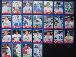 1986 Fleer Boston Red Sox Team Set Of 25 Baseball Cards - £3.14 GBP