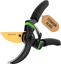 Growit 8.5&quot; Titanium Bypass Pruning Shears (T13) - Razor Sharp Premium G... - £35.48 GBP