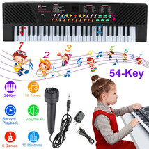 54 Key Electronic Keyboard Electric Music Digital Piano Organ With Mic Kids Gift - £59.14 GBP