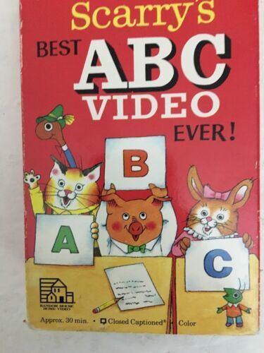 Richard Scarry's Best ABC Video Mai Vhs Film Nastro VCR Richard Scarry 1989 RARO Item image 3