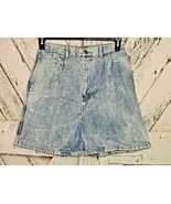 Vintage Rumble Seats Light Wash High Rise 70&#39;s Blue Jean Mom Shorts Size... - £27.19 GBP