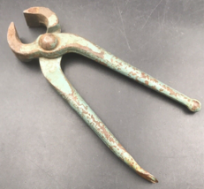 Antique 1908 Witherby England Pincer Steel 6.5&quot; Long Nippers Carpentry C... - $32.47