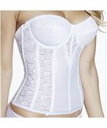 Dominique Bridal Corset Strapless White Longline Bra Bustier Colette 48C... - €32,97 EUR