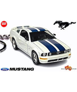 VERY RARE KEYCHAIN WHITE FORD MUSTANG GT/5.0 CUSTOM Ltd Ed.NICE GIFT - $65.98
