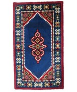 Vintage French Savonnerie rug 3&#39; x 5.5&#39; (94cm x 170cm) 1960s - 1C890 - $427.67