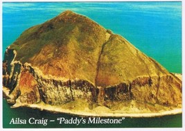 Postcard Ailsa Craig Paddy&#39;s Milestone Scotland UK - £3.86 GBP