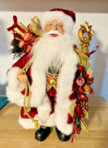 Santa Red Outfit  Presents &amp; Staff St. Nicholas 18” Christmas Decor - $20.91