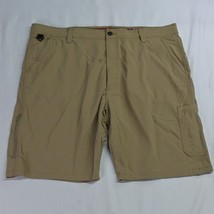 Wrangler 44 x 10 Khaki Mens Flex Waistband Zip Pocket NW985 Outdoor Carg... - $17.99