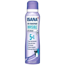 ISANA INVISIBLE deodorant spray 0% ALCOHOL 150ml /5 fl oz-FREE SHIPPING - $174.62 MXN