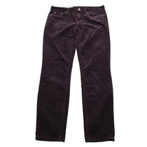 J Crew Pants Womens 25 Purple Mid Rise Flat Front Skinny Corduroy Jeans - £23.87 GBP