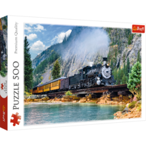 Trefl 500 Piece Jigsaw Puzzle, Mountain Train, Locomotive Puzzle, Adult Puzzles - $20.99