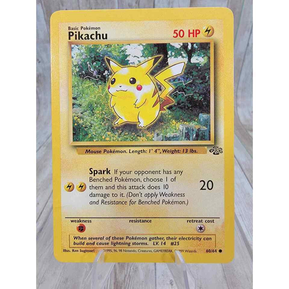 Pokemon Pikachu 60/64 Non Holo Common Jungle Red Cheeks LP/NM - $8.78