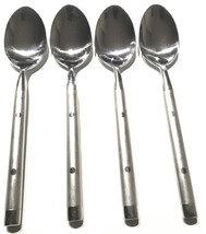(4) Hampton Silversmiths Stainless Shangrila Large Table Spoons 8&quot; - $19.21