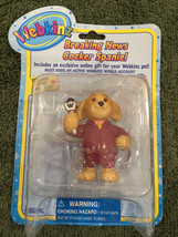 NEW Webkinz Ganz Breaking News Cocker Spaniel Figurine Feature Code Enclosed - $9.99