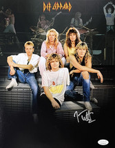 Joe Elliott Firmato 11x14 Def Leppard Gruppo Collage Foto JSA ITP - £152.50 GBP