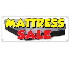 MATTRESS SALE CLEARANCE BANNER Advertising Vinyl  Flag Sign INV - $9.91