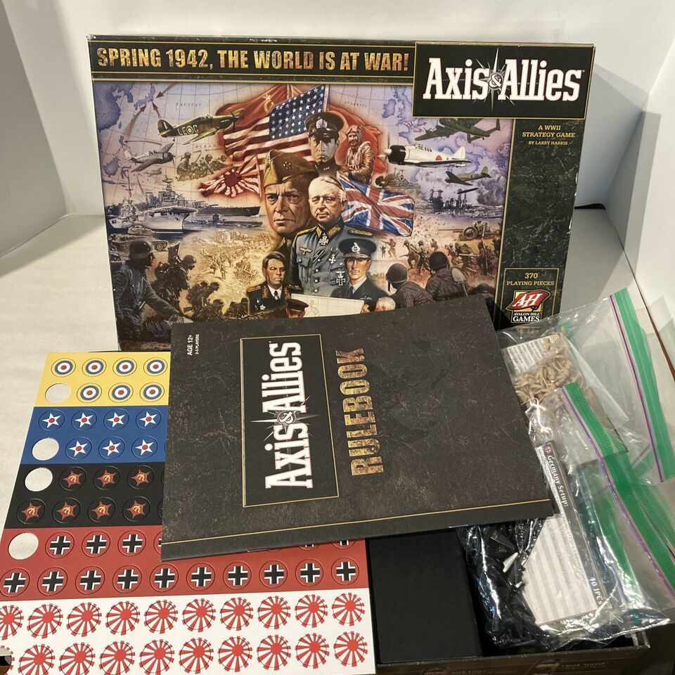 Axis & Allies Spring 1942 The World Is At War! Strategy Board Game  - £43.02 GBP