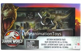 Jurassic Park World Legacy Kitchen Encounter Pack Tim Lex Velociraptor Mint NIB - £79.23 GBP
