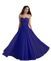 Kivary Women&#39;s Criss Cross Long Simple Dresses Royal Blue US 14 - $108.89