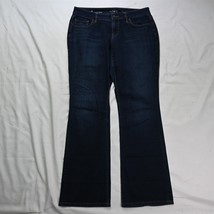 LOFT 8 Curvy Bootcut Dark Wash Stretch Denim Womens Jeans - £11.79 GBP