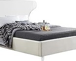 Ghost Collection Modern | Contemporary Velvet Upholstered Bed Featuring ... - $2,167.99