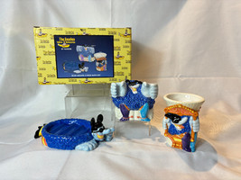 1999 The Beatles YELLOW SUBMARINE By Vandor BLUE MEANIE 3 PC BATH SET In... - £39.47 GBP