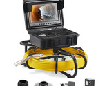 VEVOR 9&quot; 50M Waterproof Drain Sewer Camera Endoscope Pipeline Inspection... - £719.55 GBP