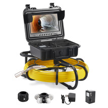 VEVOR 9&quot; 50M Waterproof Drain Sewer Camera Endoscope Pipeline Inspection... - $897.99