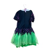 Girls Halloween Costume Purple Black Green Dress Witch Hat Size Medium S... - $21.71 CAD