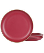 Gibson Home Rockabye 4 Piece Melamine Dinner Plate Set in Dark Pink - $52.19 CAD