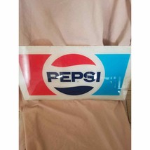 1980's Vintage Pepsi Plexiglass Sign 19 and 3/4" by 11" Rare - $49.50