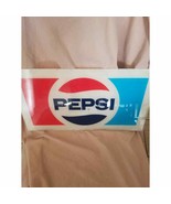 1980&#39;s Vintage Pepsi Plexiglass Sign 19 and 3/4&quot; by 11&quot; Rare - £38.70 GBP