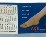 Vintage 1954 ACE Full-Footed Hosiery Advertising Calendar and Notebook 8... - $13.32