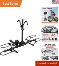 Sturdy 2-Bike Hitch Carrier - Compatible with MTB, Road &amp; Fat Tire Bikes - $277.68