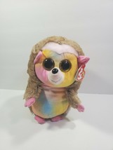 TY Beanie Boo&#39;s Plush Pinecone Hedgehog 10 inch Glitter Eyes Animal Kids Gift - £12.27 GBP