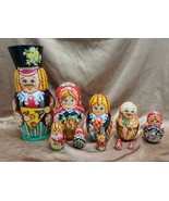 Vintage Russian Balalaika Musician Matryoshka 10 Piece Nesting Doll Set ... - €154,34 EUR