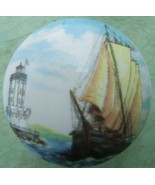 Ceramic Cabinet Knobs W/ Sailing Ship Nautical with Light house - $5.94 CAD
