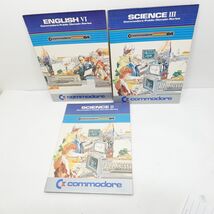 Commodore 64 Public Domain Series English VI Science II &amp; III w/ Software - $44.99