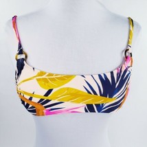 Xhilaration Bikini Swim Top Bralette Juniors Sz XS Floral Tropical Pink ... - £7.81 GBP
