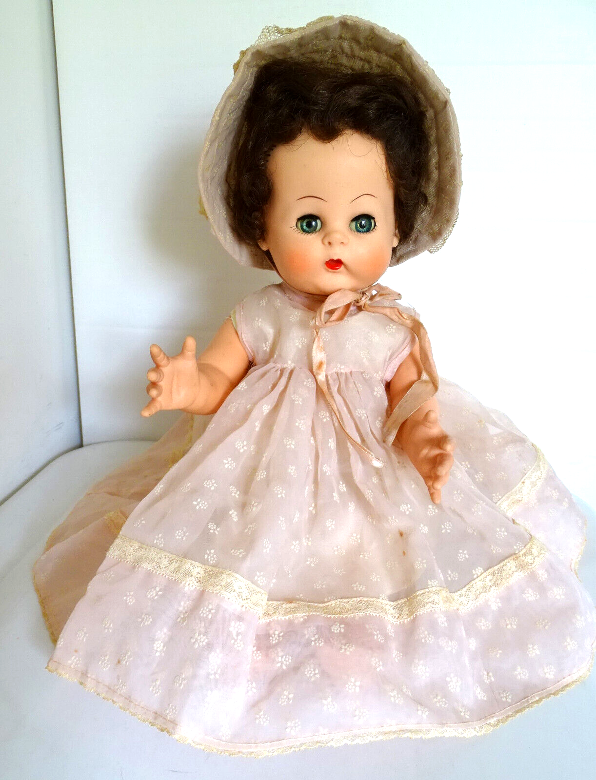 Primary image for Vintage Early 1950's Effanbee 20" Stuffed Vinyl Baby Doll All Original
