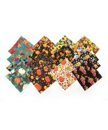 96 Pcs Harvest Fall Autumn Pre-Cut Charm Pack 5&quot; Squares 100% Cotton Fab... - $43.76 CAD