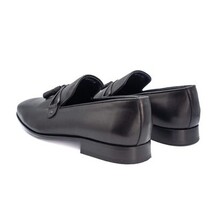 The Modica Black Leather Tassel Loafer Final Sale! image 4