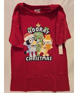 Bluey Christmas Graphic Crew Neck Short Sleeve T-Shirt Kids Size L New w... - €8,55 EUR