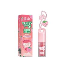 RUDE Berry Juicy Butter Lip Gloss Keychain Rose Latte - $6.93