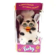 Furby 1998 Dalmatian model 70-800 white and black spots green eyes boxed RARE - $150.19