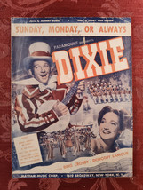 RARE Sheet Music Sunday Money or Always Bing Crosby Dorothy Lamour DIXIE 1943 - $16.20