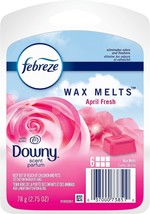 Febreze Odor-Fighting Wax Melts Air Freshener Refills with Downy Scent, April Fr - £15.17 GBP